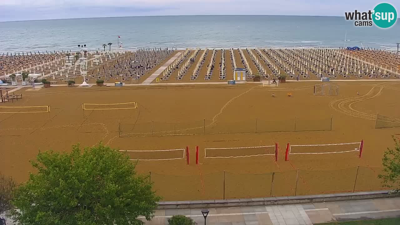 Webcam en direct plage de Bibione – vue depuis Ashanti ApartHotel