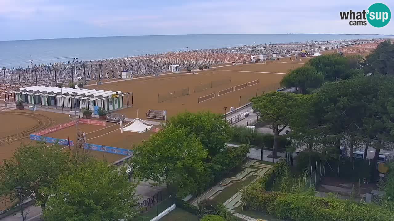 Webcam en direct plage de Bibione – vue depuis Ashanti ApartHotel