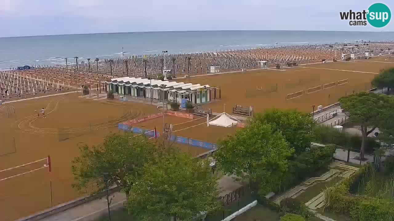 Webcam en vivo playa Bibione – vista desde Ashanti ApartHotel