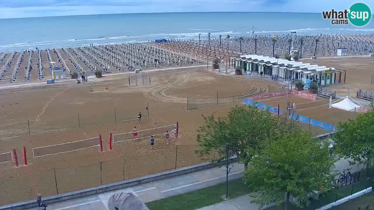 Web kamera Bibione plaža – pogled sa Ashanti ApartHotela