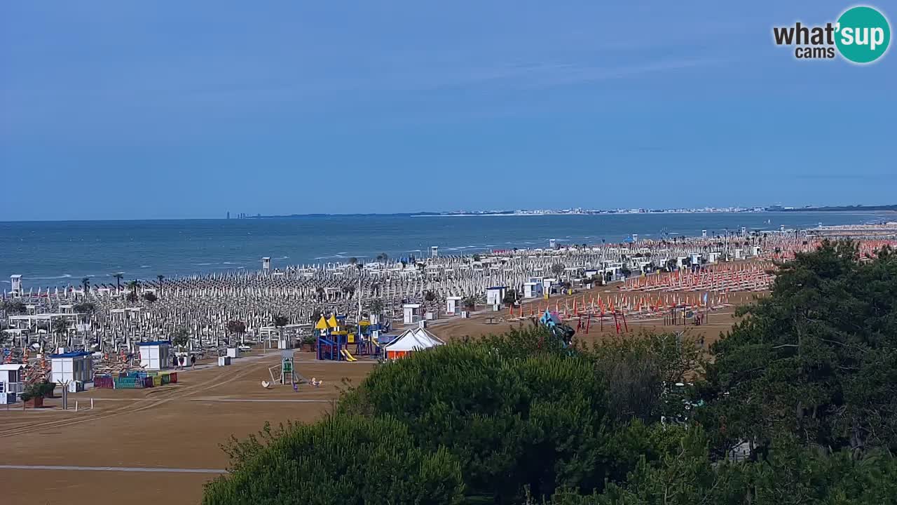 Web kamera Bibione plaža – pogled sa Ashanti ApartHotela