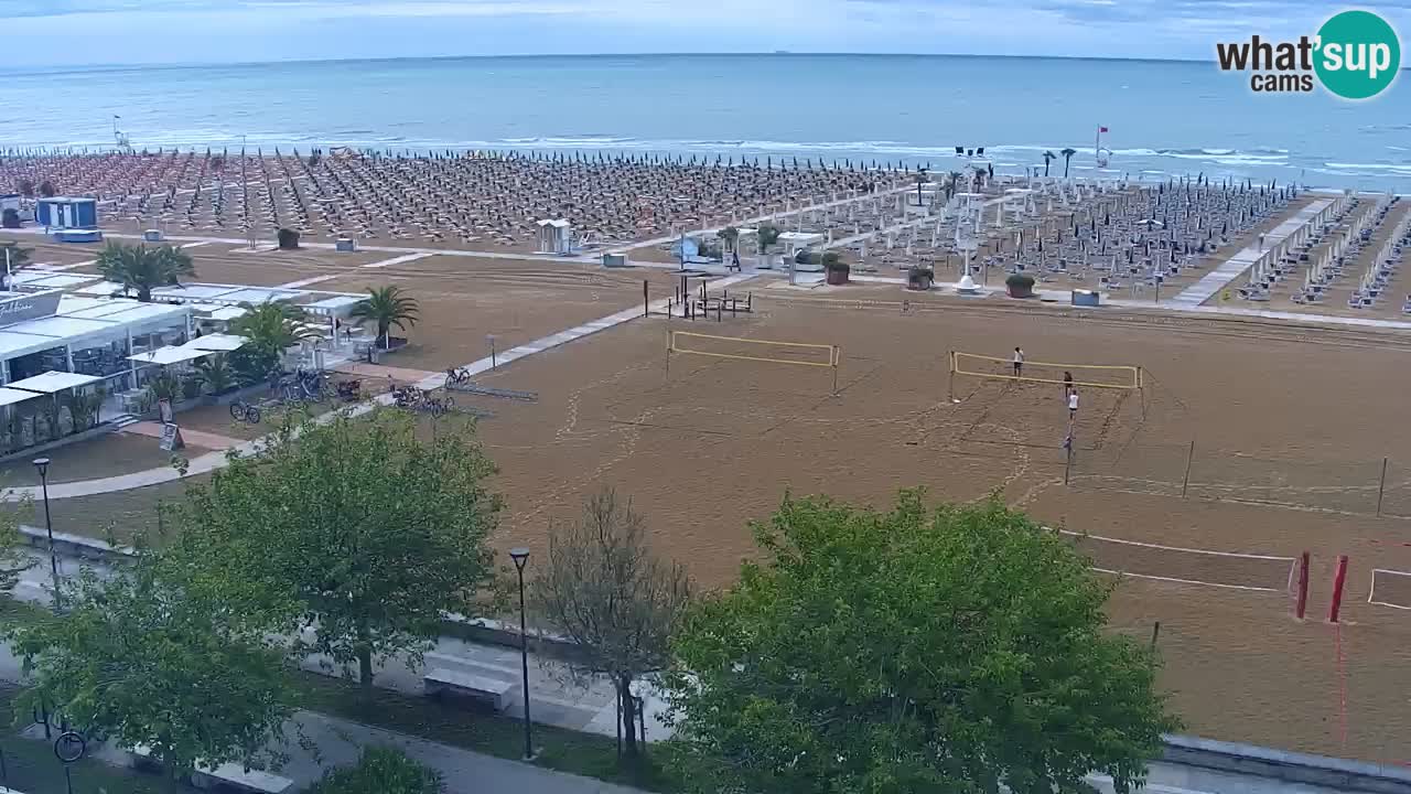 Web kamera Bibione plaža – pogled sa Ashanti ApartHotela