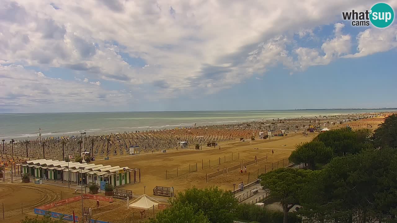 Web kamera Bibione plaža – pogled sa Ashanti ApartHotela