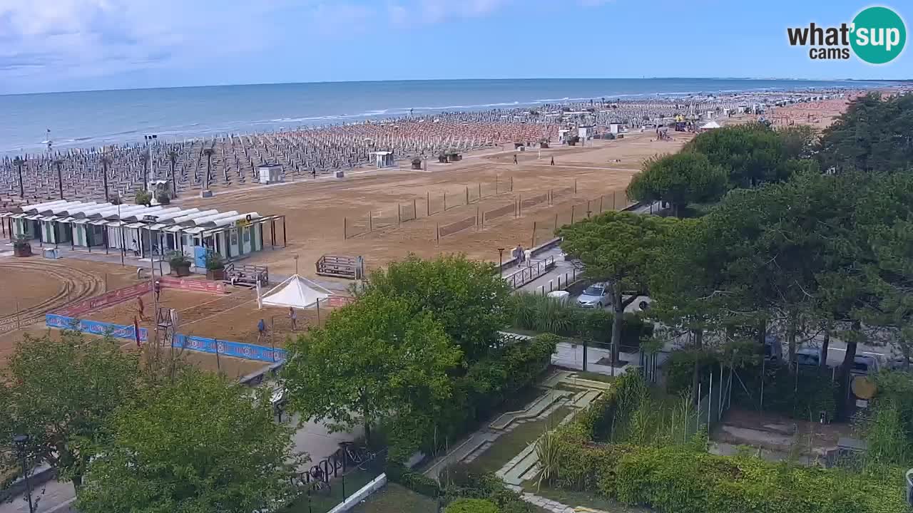 Webcam en vivo playa Bibione – vista desde Ashanti ApartHotel
