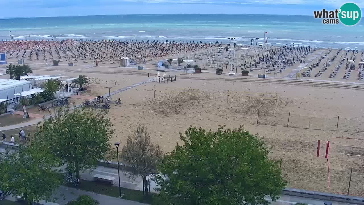 Webcam en vivo playa Bibione – vista desde Ashanti ApartHotel