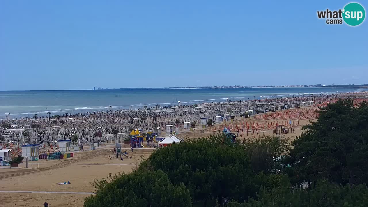 Web kamera Bibione plaža – pogled sa Ashanti ApartHotela