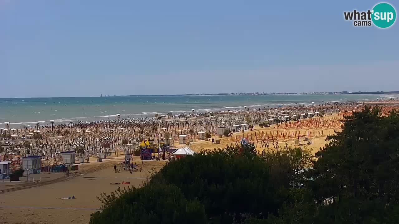 Web kamera Bibione plaža – pogled sa Ashanti ApartHotela