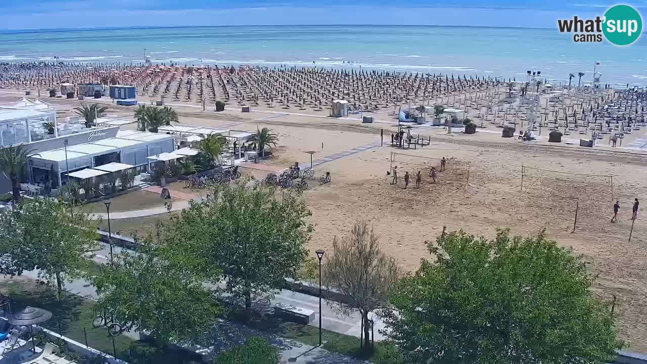 Web kamera Bibione plaža – pogled sa Ashanti ApartHotela