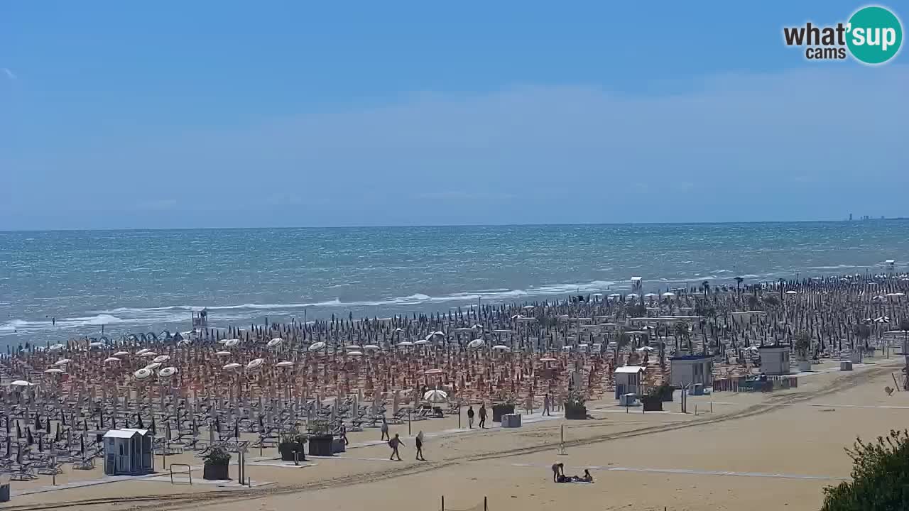 Webcam en direct plage de Bibione – vue depuis Ashanti ApartHotel