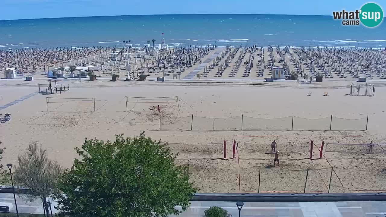 Webcam en direct plage de Bibione – vue depuis Ashanti ApartHotel