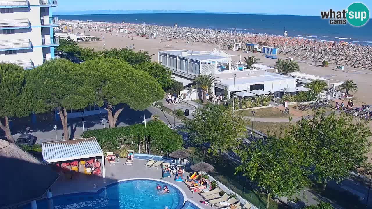 Webcam en direct plage de Bibione – vue depuis Ashanti ApartHotel