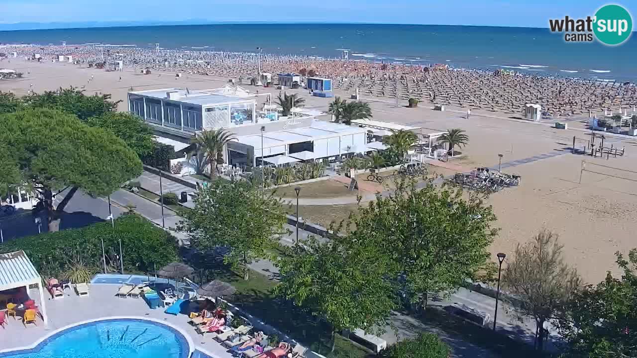 Web kamera Bibione plaža – pogled sa Ashanti ApartHotela