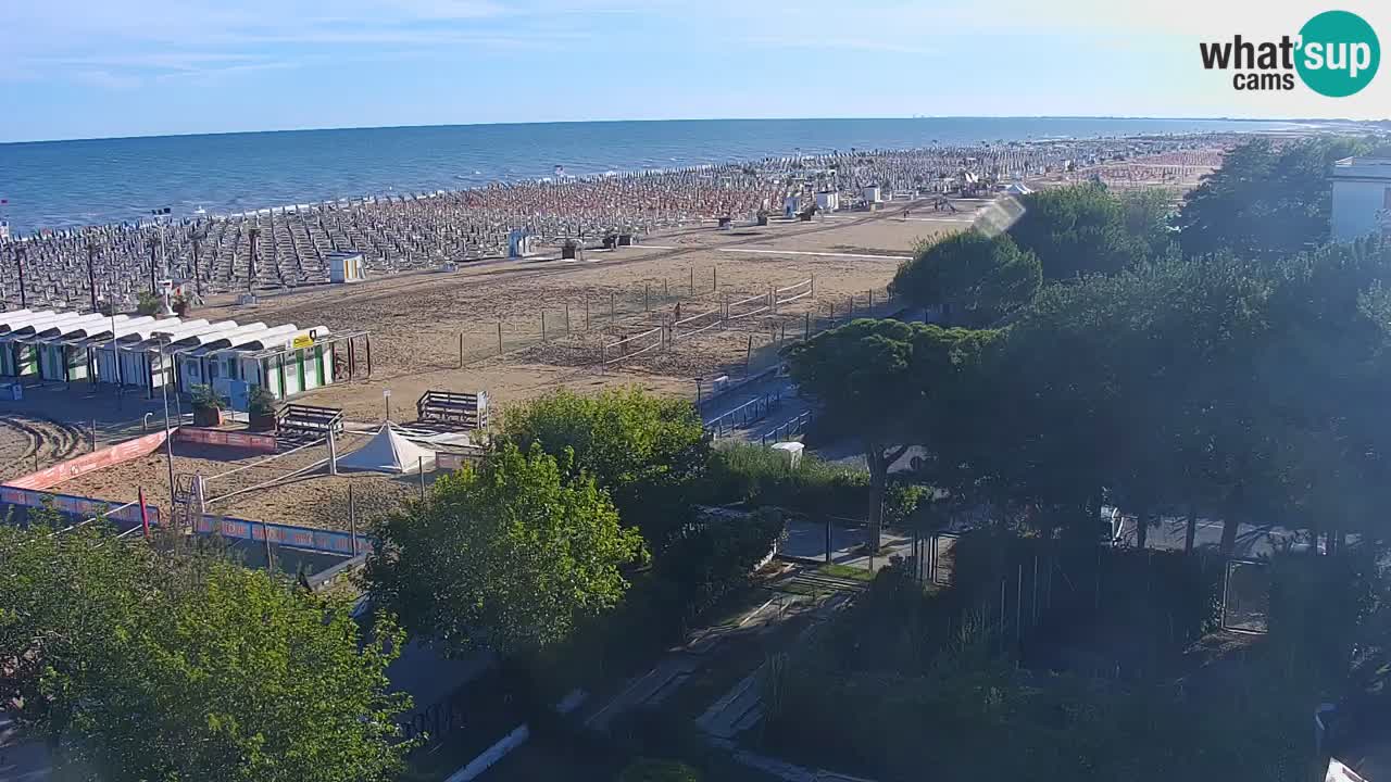 Webcam en vivo playa Bibione – vista desde Ashanti ApartHotel