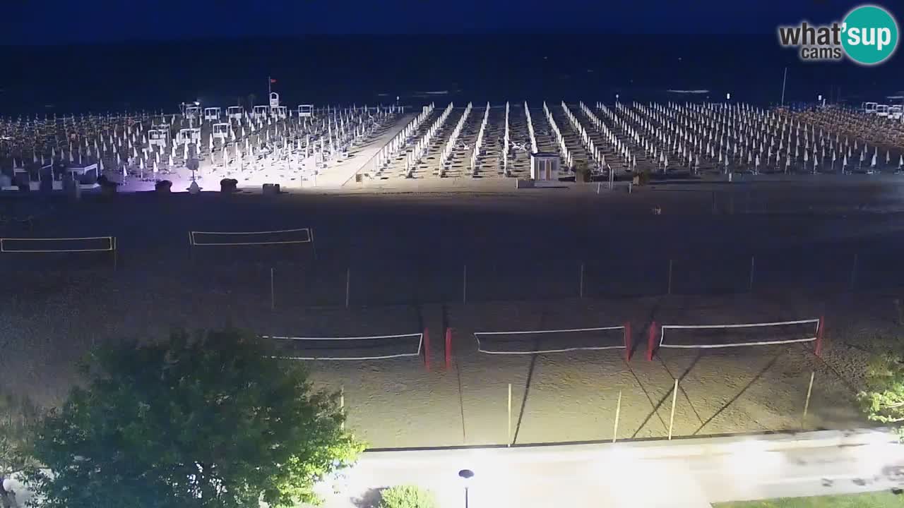 Webcam en direct plage de Bibione – vue depuis Ashanti ApartHotel