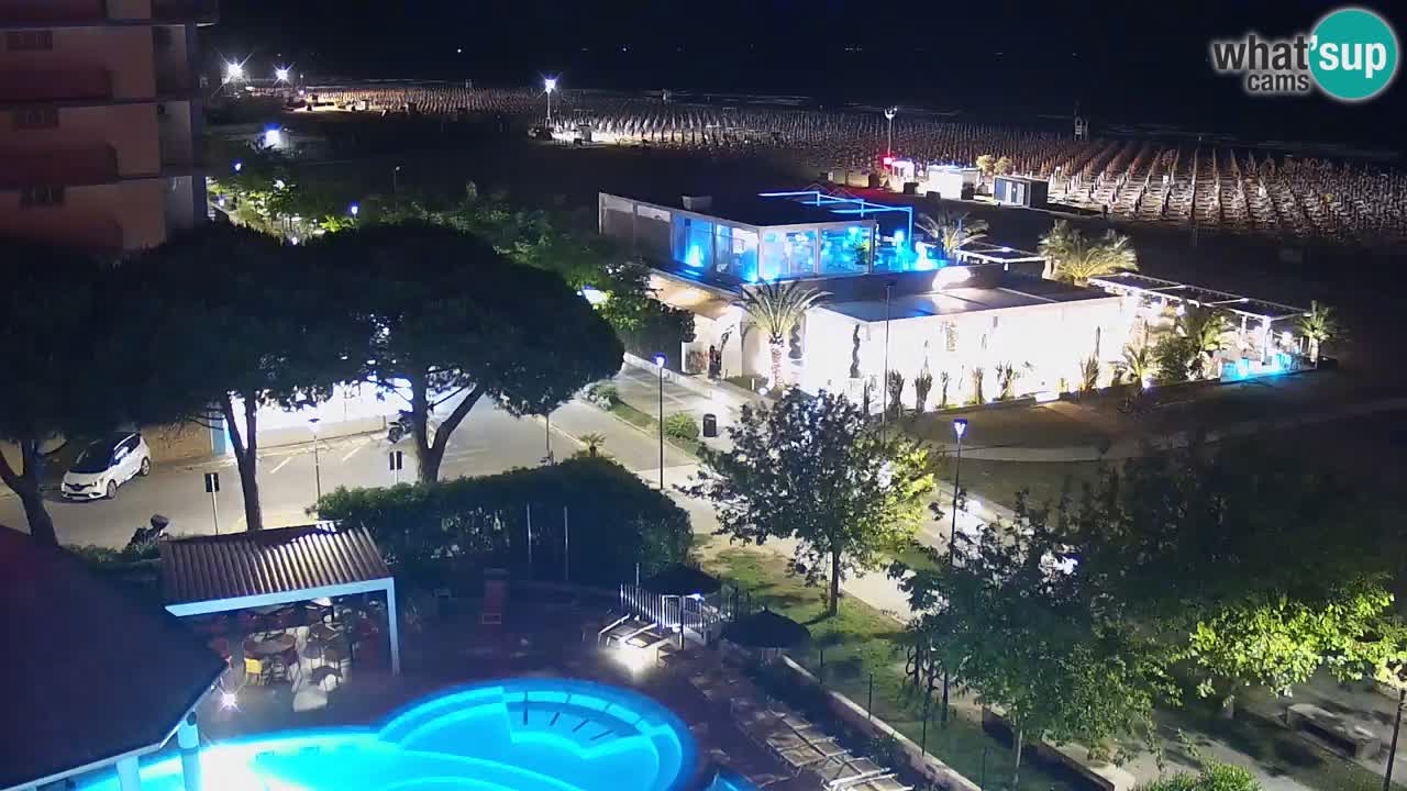 Webcam en direct plage de Bibione – vue depuis Ashanti ApartHotel