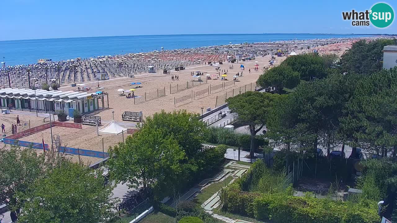 Web kamera Bibione plaža – pogled sa Ashanti ApartHotela