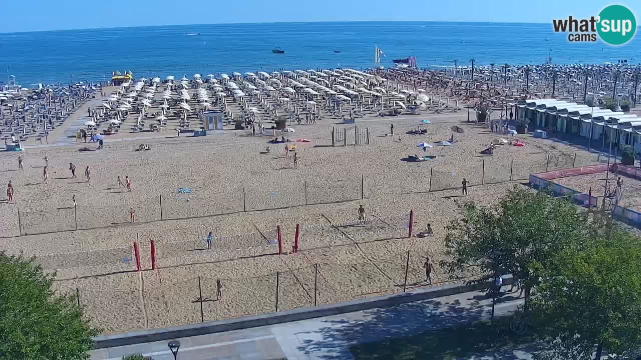 Webcam en vivo playa Bibione – vista desde Ashanti ApartHotel
