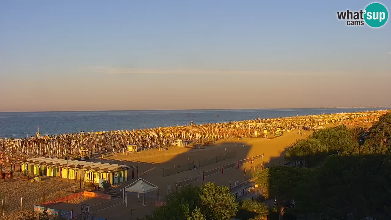 Web kamera Bibione plaža – pogled sa Ashanti ApartHotela