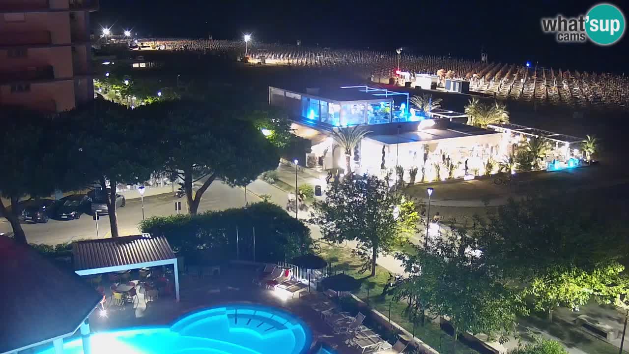 Web kamera Bibione plaža – pogled sa Ashanti ApartHotela