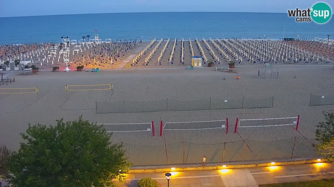 Web kamera Bibione plaža – pogled sa Ashanti ApartHotela