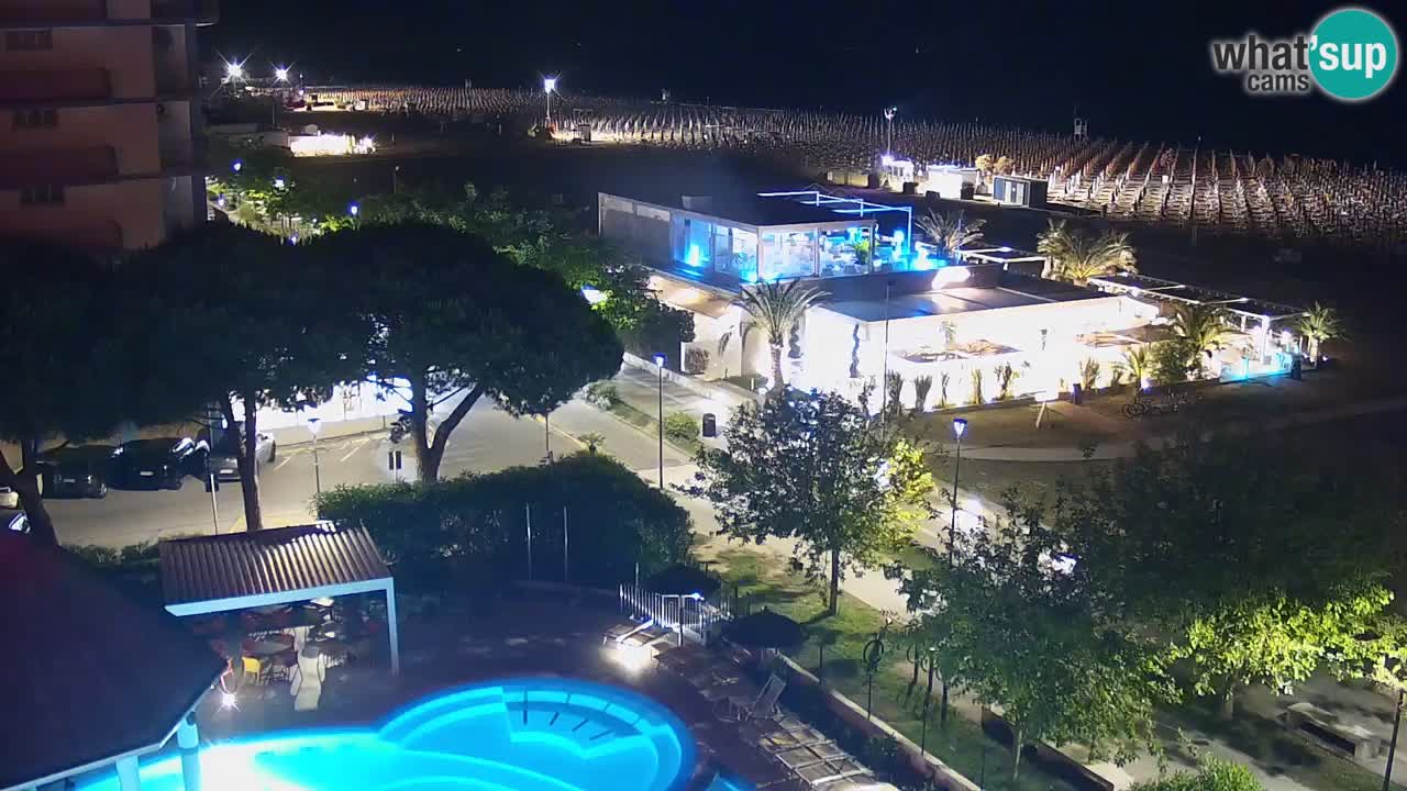 Webcam en vivo playa Bibione – vista desde Ashanti ApartHotel