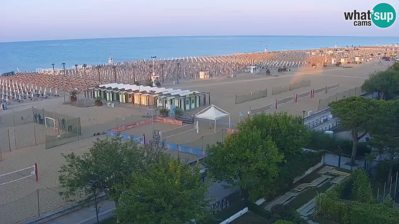 Webcam en vivo playa Bibione – vista desde Ashanti ApartHotel