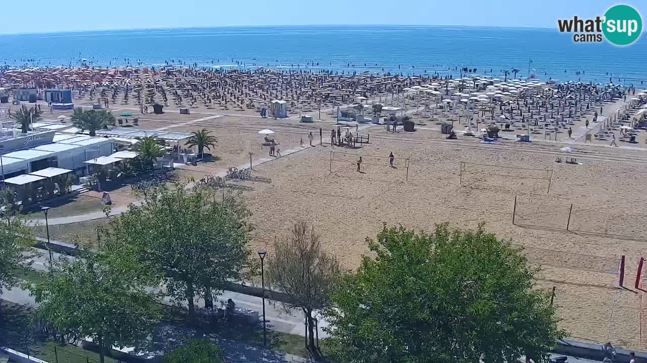 Web kamera Bibione plaža – pogled sa Ashanti ApartHotela