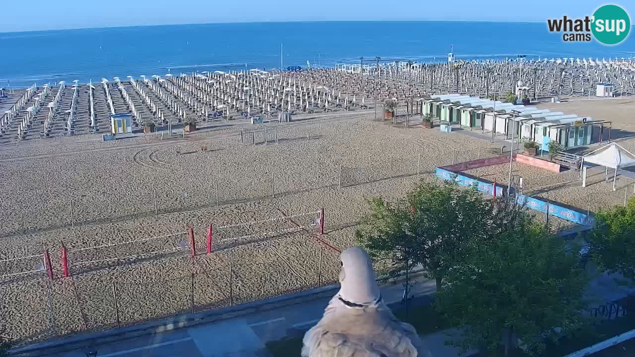 Webcam en direct plage de Bibione – vue depuis Ashanti ApartHotel