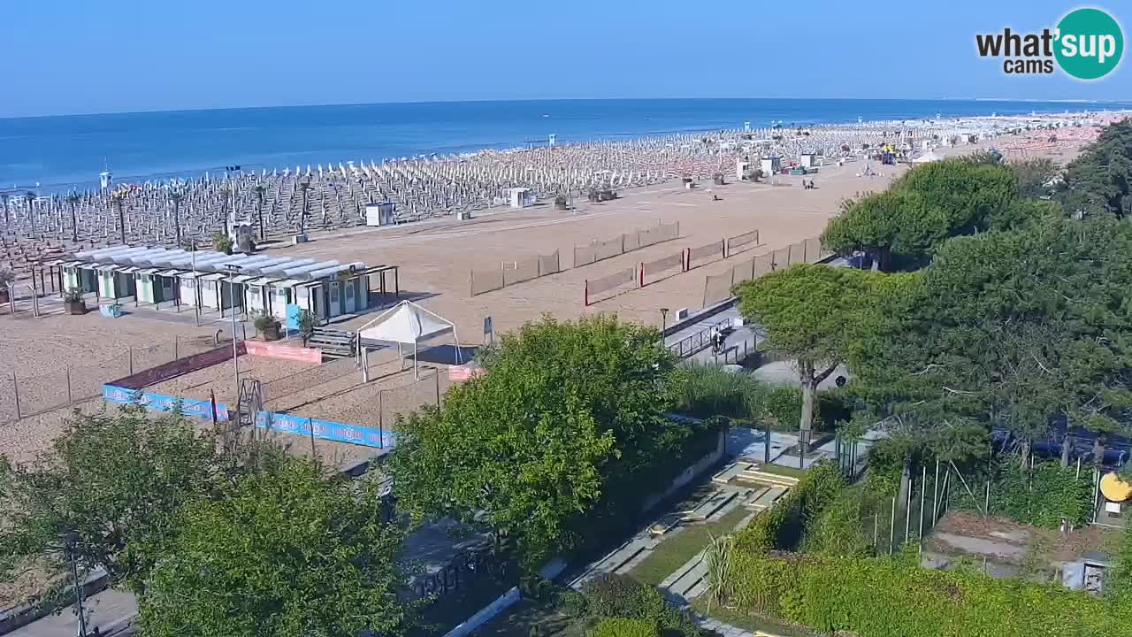 Webcam en direct plage de Bibione – vue depuis Ashanti ApartHotel