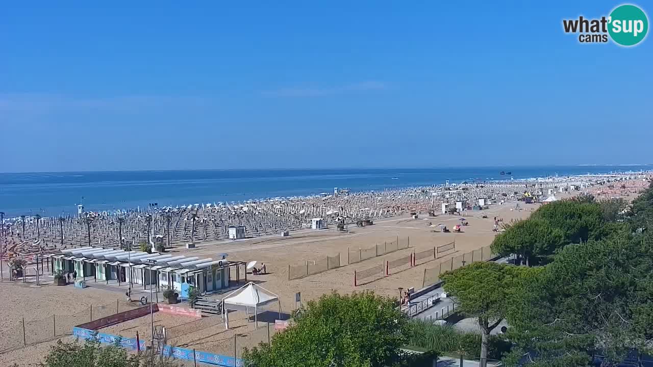 Web kamera Bibione plaža – pogled sa Ashanti ApartHotela