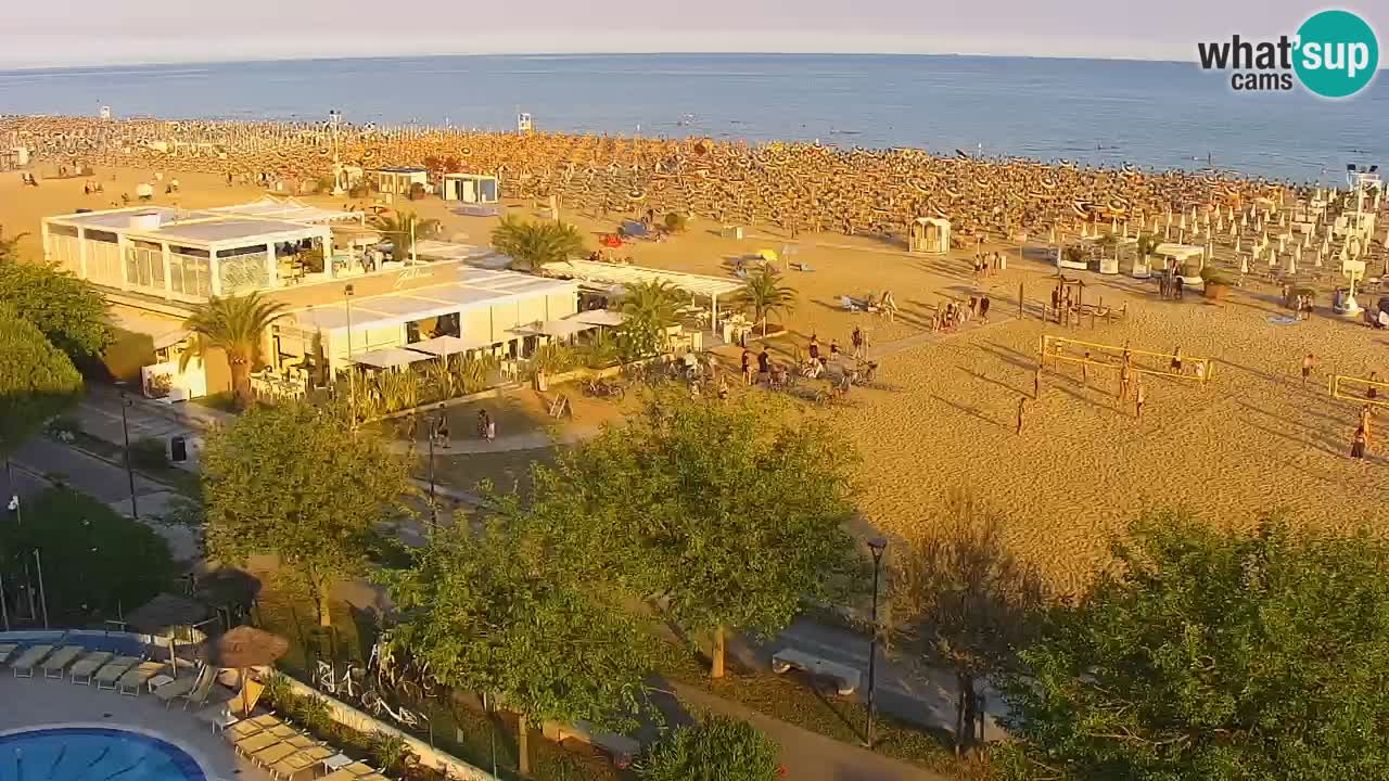 Webcam en vivo playa Bibione – vista desde Ashanti ApartHotel