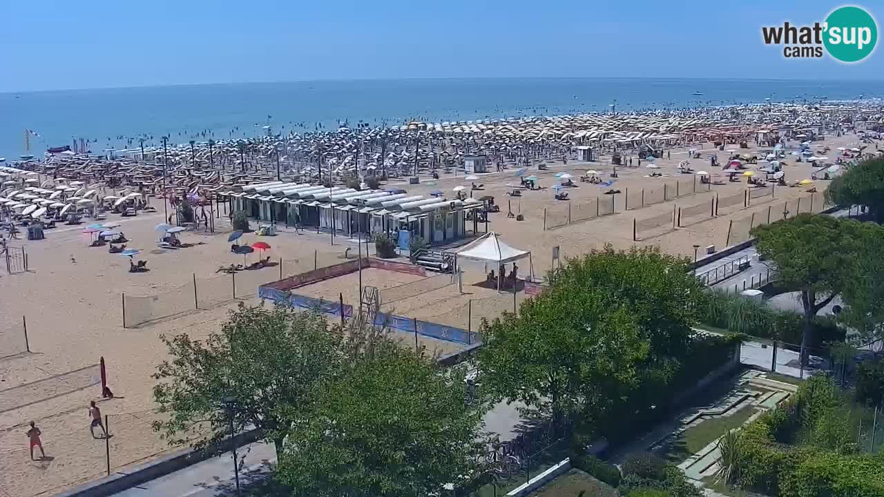 Webcam en direct plage de Bibione – vue depuis Ashanti ApartHotel