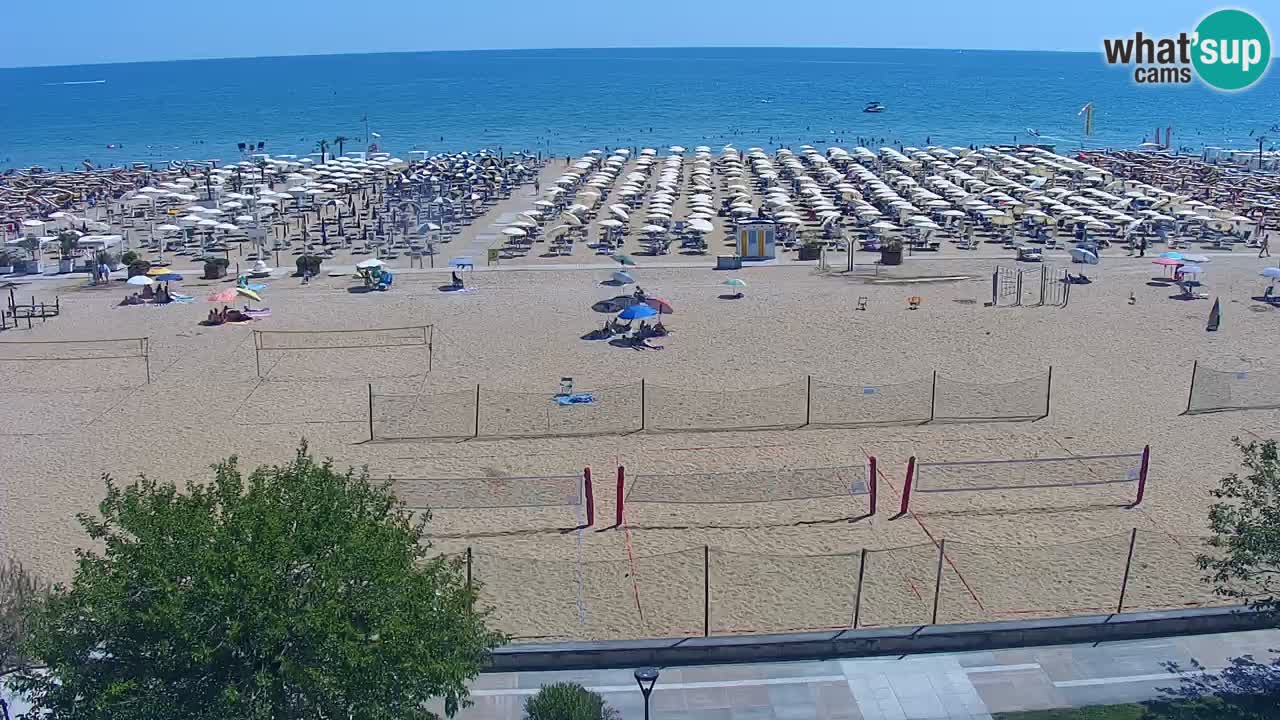 Webcam en direct plage de Bibione – vue depuis Ashanti ApartHotel