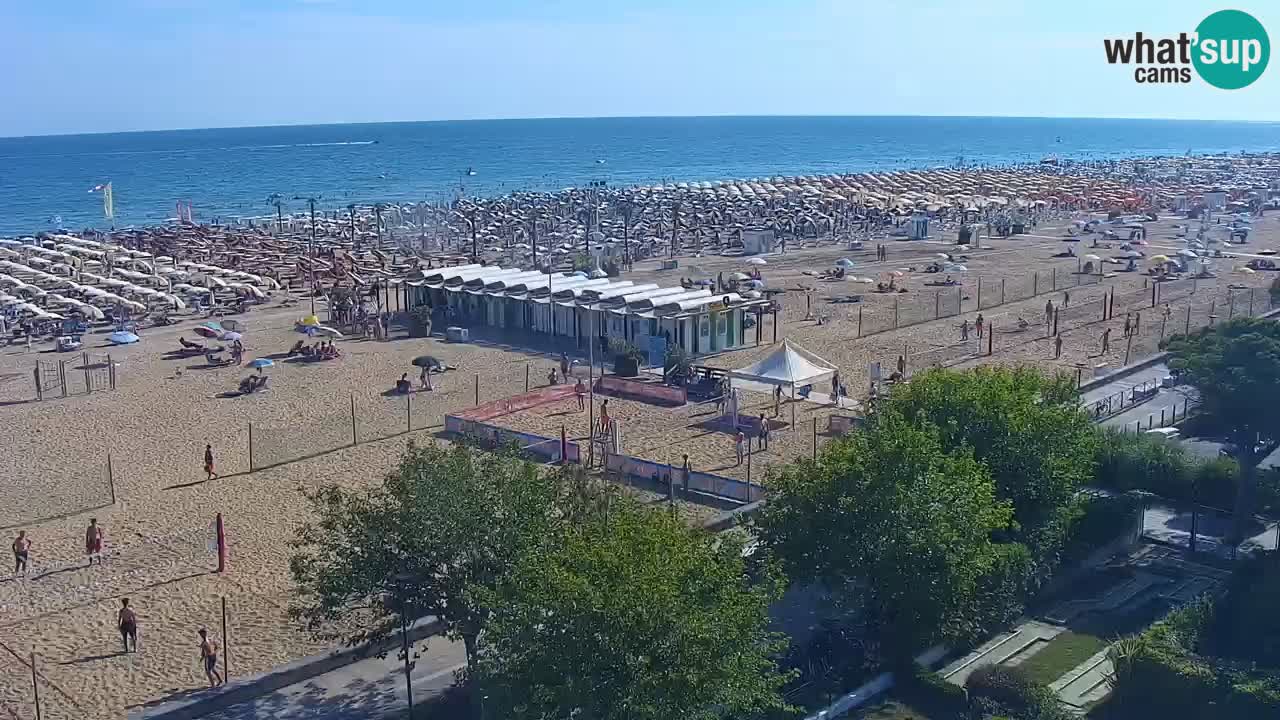 Webcam en vivo playa Bibione – vista desde Ashanti ApartHotel