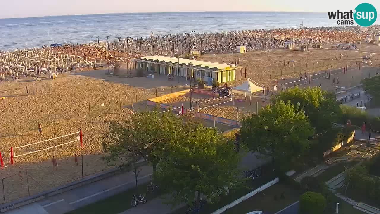 Webcam en direct plage de Bibione – vue depuis Ashanti ApartHotel