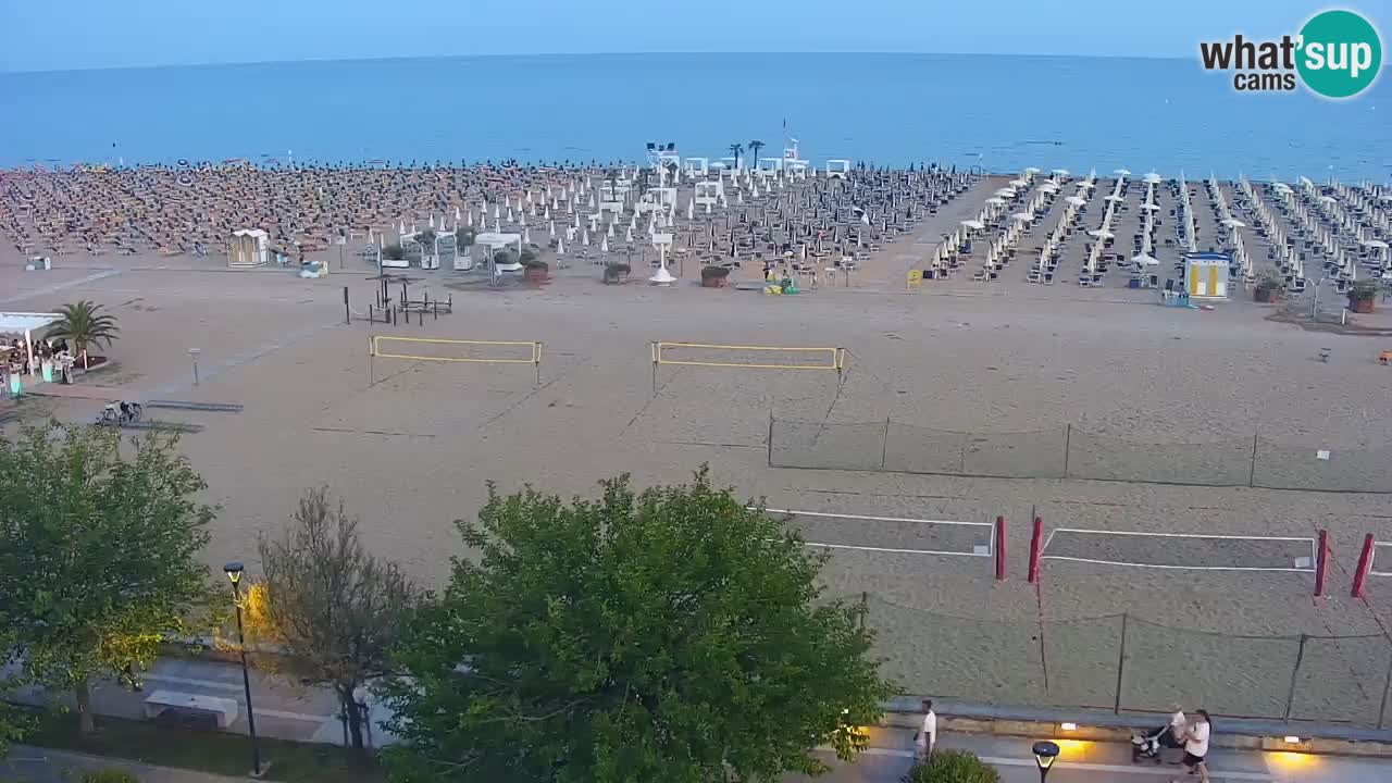 Webcam en direct plage de Bibione – vue depuis Ashanti ApartHotel