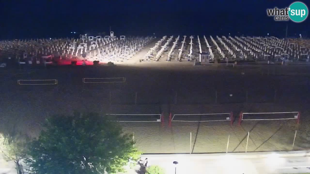 Webcam en direct plage de Bibione – vue depuis Ashanti ApartHotel