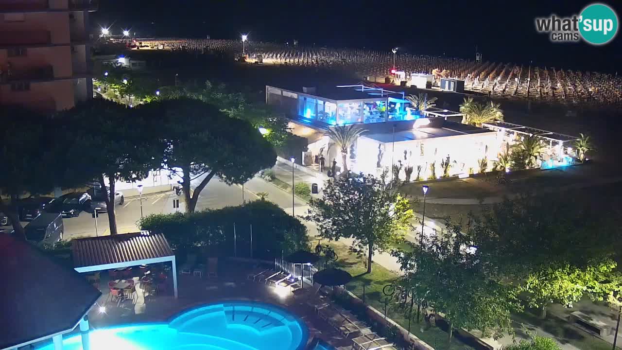 Webcam en direct plage de Bibione – vue depuis Ashanti ApartHotel