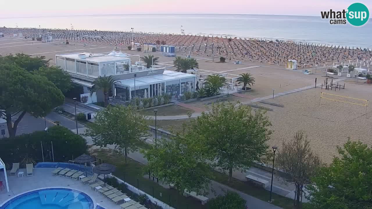 Webcam en direct plage de Bibione – vue depuis Ashanti ApartHotel