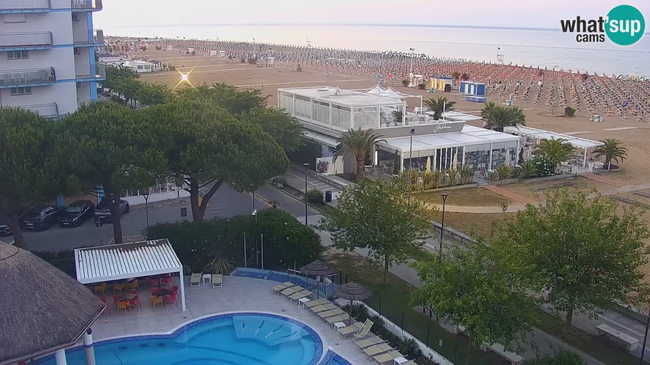 Webcam en direct plage de Bibione – vue depuis Ashanti ApartHotel