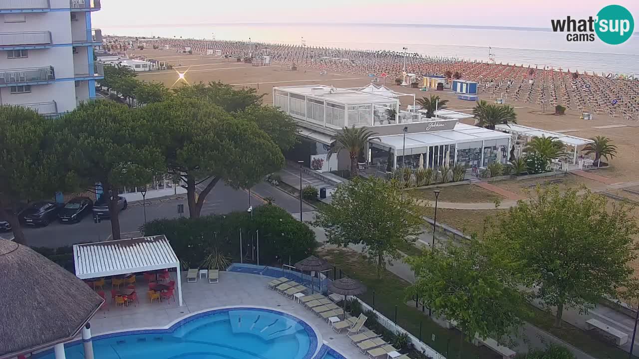 Webcam en vivo playa Bibione – vista desde Ashanti ApartHotel