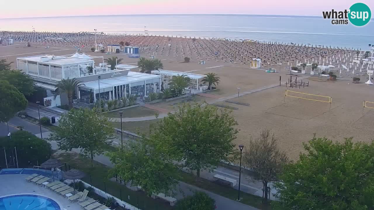 Webcam en vivo playa Bibione – vista desde Ashanti ApartHotel