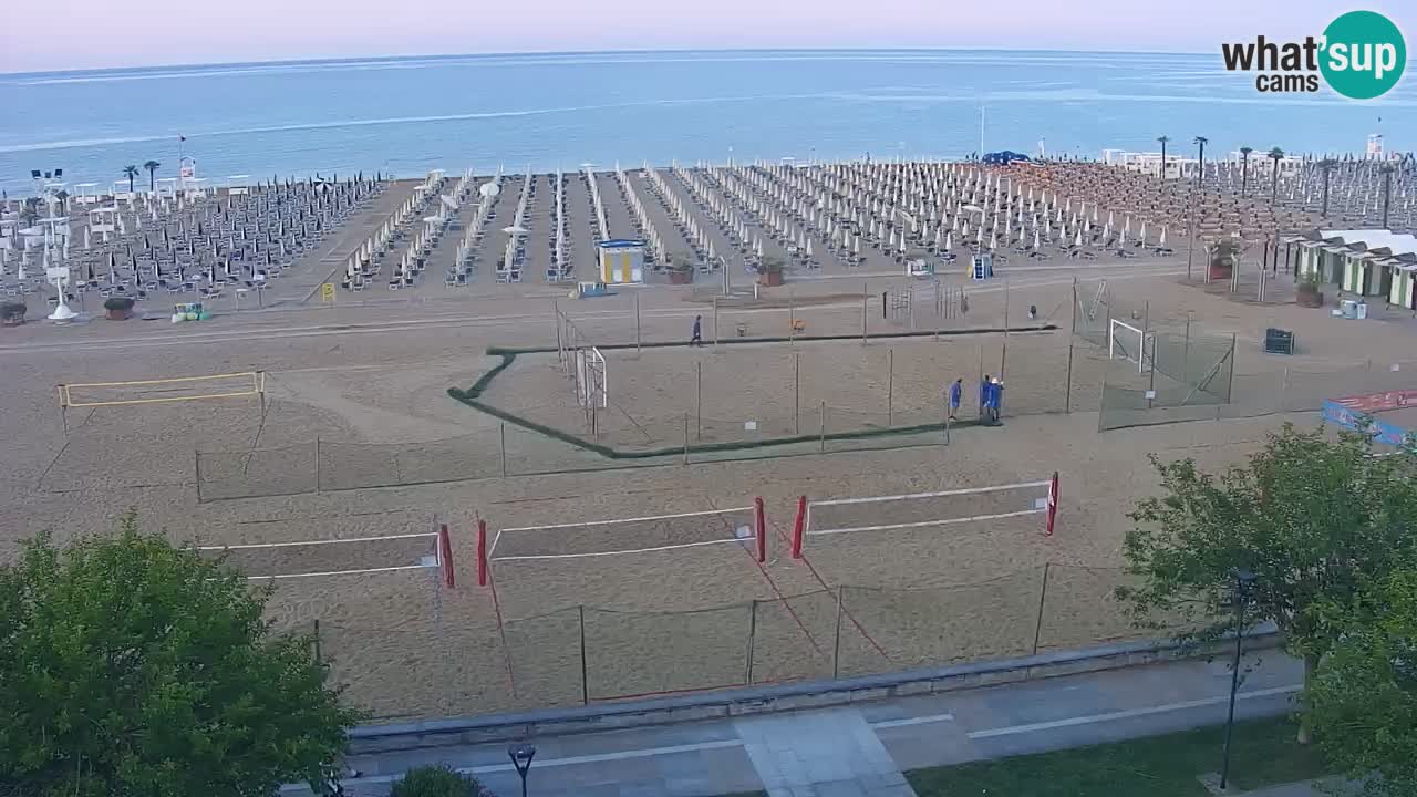 Spletna kamera Bibione plaža – pogled iz Ashanti ApartHotela