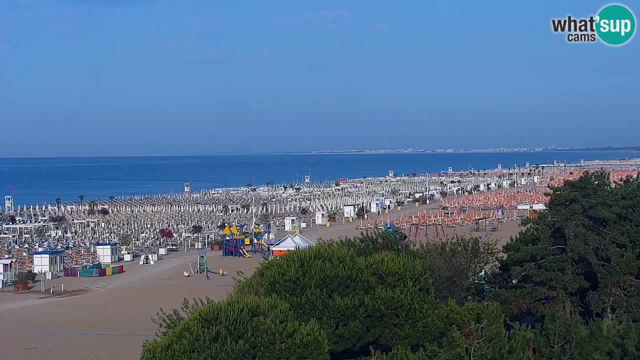 Webcam en vivo playa Bibione – vista desde Ashanti ApartHotel