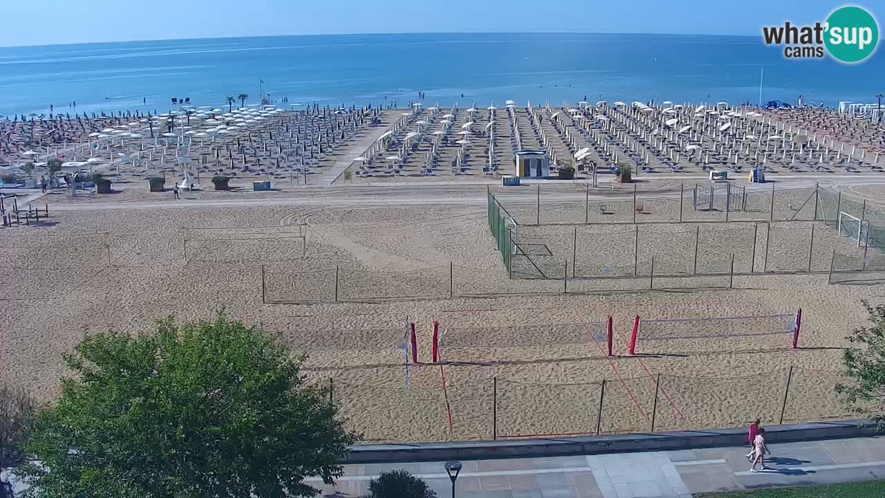 Webcam en direct plage de Bibione – vue depuis Ashanti ApartHotel