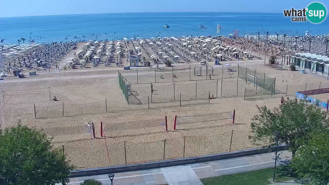 Webcam en direct plage de Bibione – vue depuis Ashanti ApartHotel