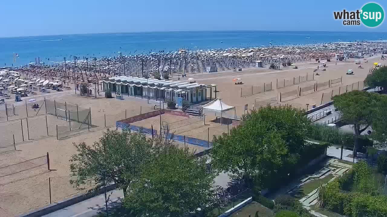 Web kamera Bibione plaža – pogled sa Ashanti ApartHotela