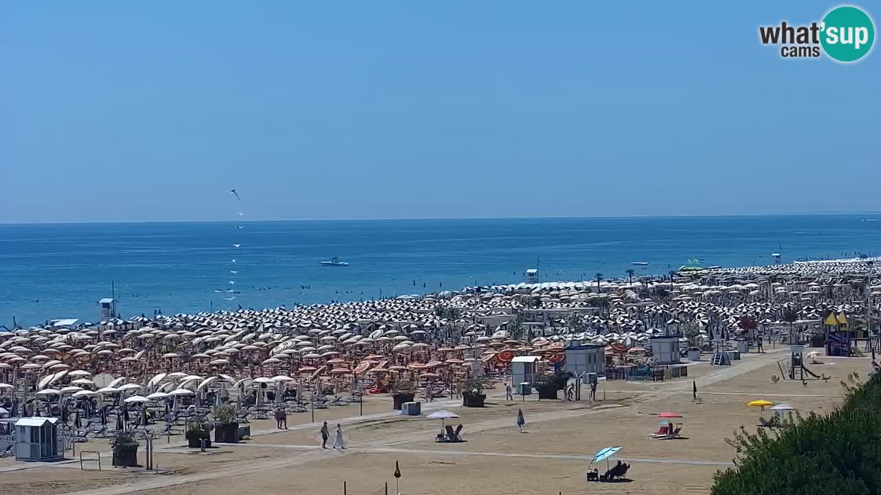 Web kamera Bibione plaža – pogled sa Ashanti ApartHotela
