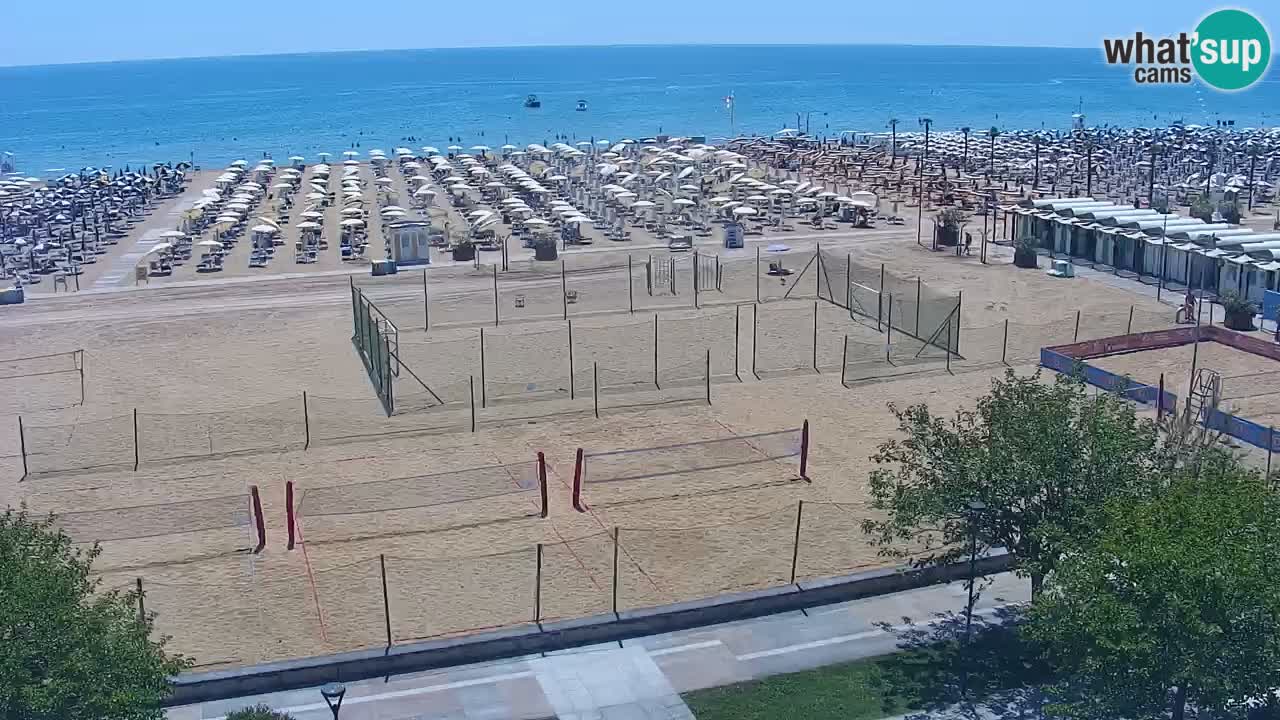 Webcam en vivo playa Bibione – vista desde Ashanti ApartHotel