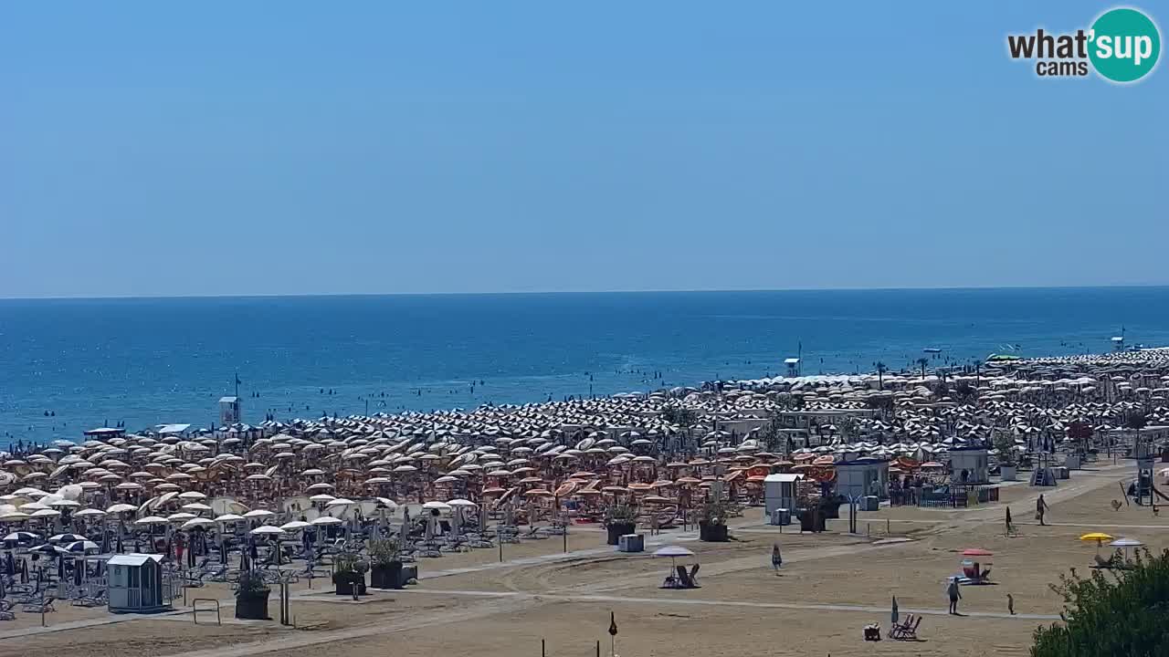 Webcam en direct plage de Bibione – vue depuis Ashanti ApartHotel